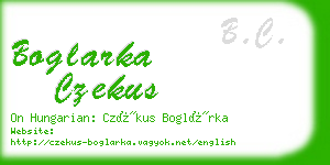 boglarka czekus business card